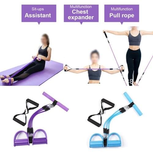 Fitness Resistance Bands Latex Pedal Exerciser Sit-up Pull Rope Expander Elastic Bands Yoga equipment Pilates Workout