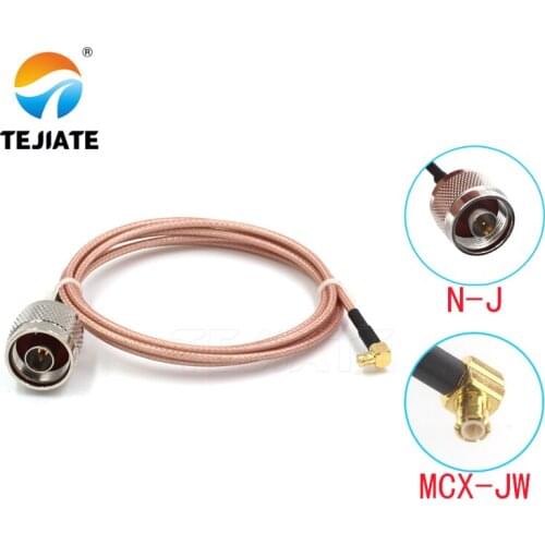 1PCS TEJIATE Adapter Cable N To MCX Type NJ Convert MCXJW 8-90CM 1M 1.5M 2M Length Connector RG316 Wire