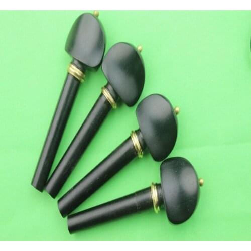 40pcs top Violin Pegs Ebony Violin Tuning Pegs 4/4 size Violin Accessories Free Shipping