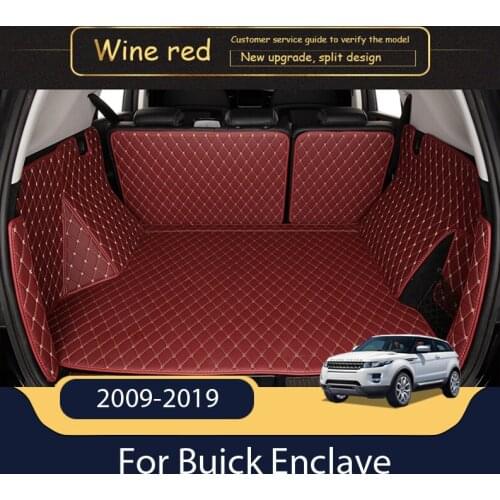 The Trunk Cargo Leather Liner Car Boot Liner Cargo Compartment Floor Carpet Mud Kick For Buick Enclave 2009-2019