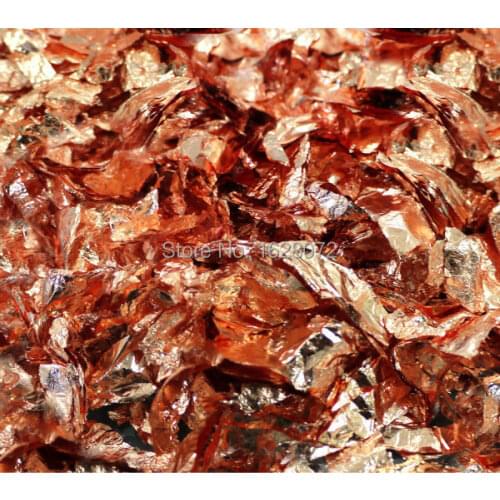 1KG Copper Flake leaf in good quality - Copper Schabin Broken Red Loose Gold Leaf