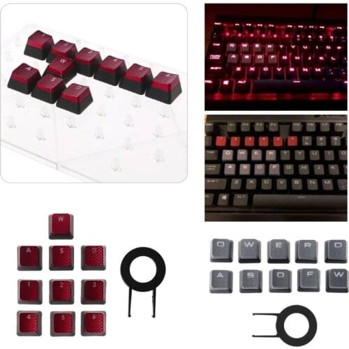 10Pcs/Set Keycaps for Corsair K70 K65 K95 G710 RGB STRAFE Mechanical Keyboard Accessories