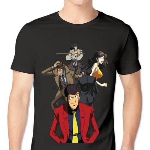 Men T shirt Lupin The Third 100% Cotton funny t-shirt novelty tshirt men