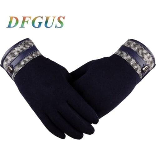 2021 Mens Winter Gloves Thicken Warm Cashmere Thermal Mittens Male Touching Screen for Smart Phone Men Winter Gloves