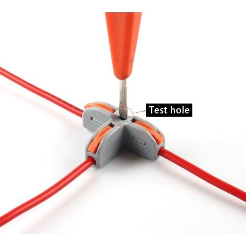 New Universal T-Type Push-in Wire Connector Quick Distribution Terminal Block Home splitter Connectors