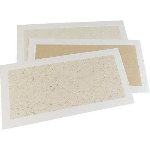 10Sheets Thicken Raw Xuan Paper Cards Chinese Half Ripe Rice Paper Card Calligraphy Watercolor Painting Mounting Paper Cards