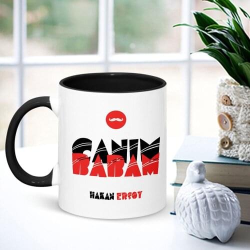 Personalized Dear Dad Black Mug Cup-002