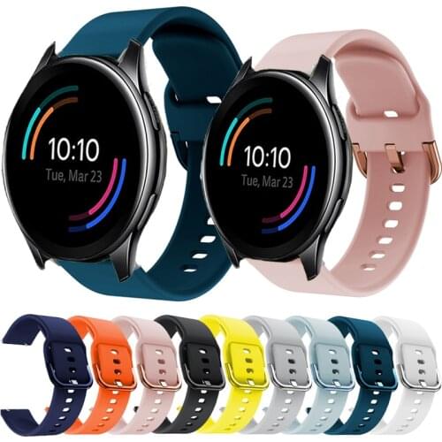 Silicone Wrist Strap For OnePlus Watch Replacement 22mm Bracelet For Samsung Galaxy Watch 46mm Gear Sport S3 Smart Watchband