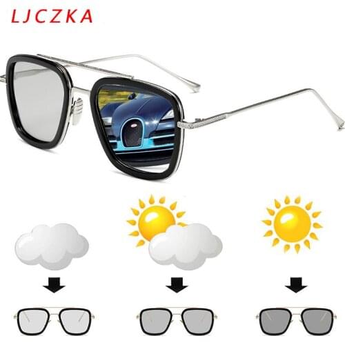 Top Photochromic Sunglasses For Men Women 2021 Square Chameleon Glasses Driving Goggles Anti Glare Sun Glasses zonnebril heren