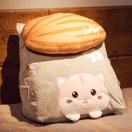 Bed Triangle Pillow and Cushion Bedside Cushion Backrest Pillow Bedroom Single Dormitory Back Cushion Student Removable