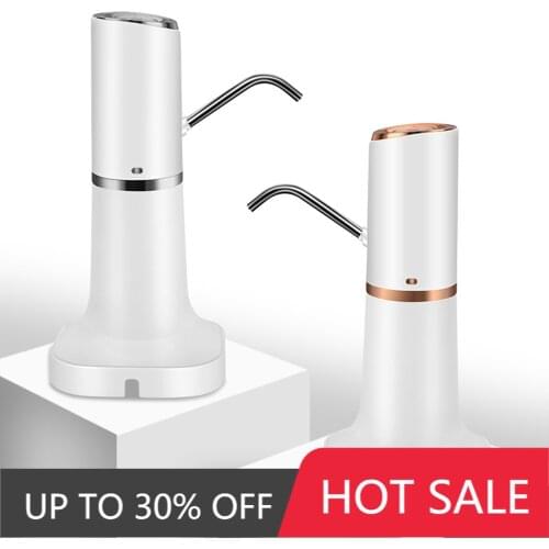 USB Rechargeable Smart Dispenser Electric Automatic Drinking Water Bottle Pump Household Water Dispenser Small Drinking Fountain