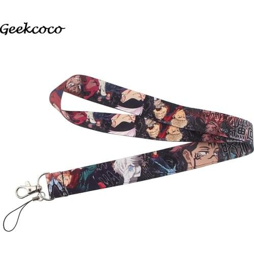 10pcs/lot J1968 Anime Keychain Phone Lanyard Fashion Strap Neck Lanyards ID Card Holder Keys Kids Gift