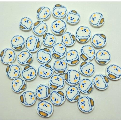 100g Cartoon Egg Dog Polymer Clay Slice Cute Sprinkles for Crafts Making Slimes Filler Accessories DIY Scrapbook Decoration 1cm