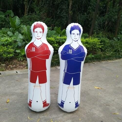 160CM PVC Adult Inflatable Football Training Goal Keeper Tumbler Dummy Football Practice Air Soccer Training Tumbler Wall Tool