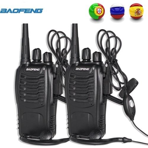2PCS Baofeng BF-888S Walkie Talkie888S 6km Portable CB Ham Radio Handheld Two Way Radio HF Transceiver Wireless Intercom BF888S