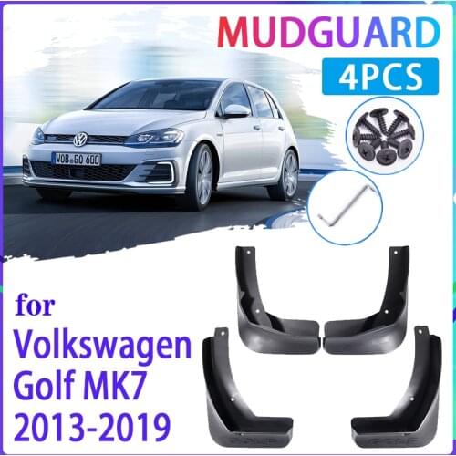 4 PCS Car Mud Flaps for Volkswagen VW Golf 7 Mk7 2013~2019 Mudguard Splash Guards Fender Mudflaps Auto Accessories