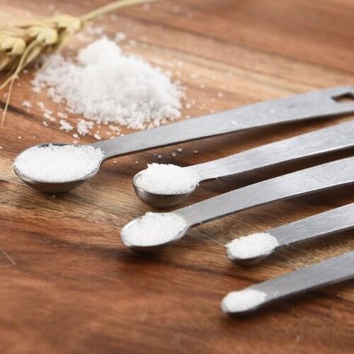 5pcs/set Stainless steel measuring spoonKitchen seasoning measuring spoon Kitchen Tool Durable Accessories Baking tools factory