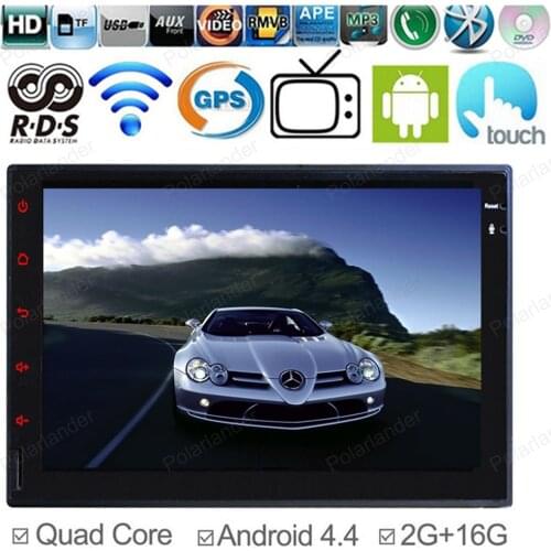 7" HD For Android 4.4 Full Touch Panel GPS Navigation Car Radio Player 2 Din Universal Quad Core Car In Dash Radeo 2G RAM