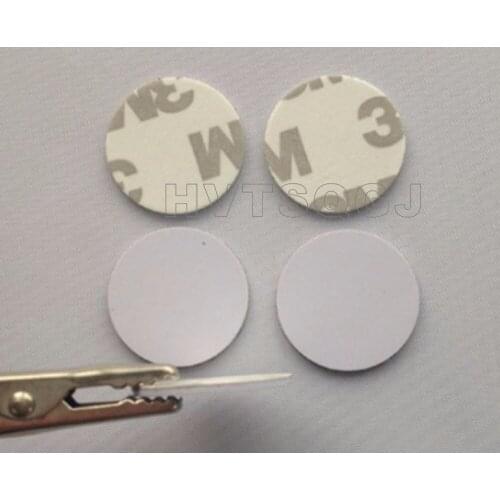 300pcs Free shipping NFC Coin Tag with 3M M1 Adhesive / RFID Sticker/ Dia 25mm/30mm