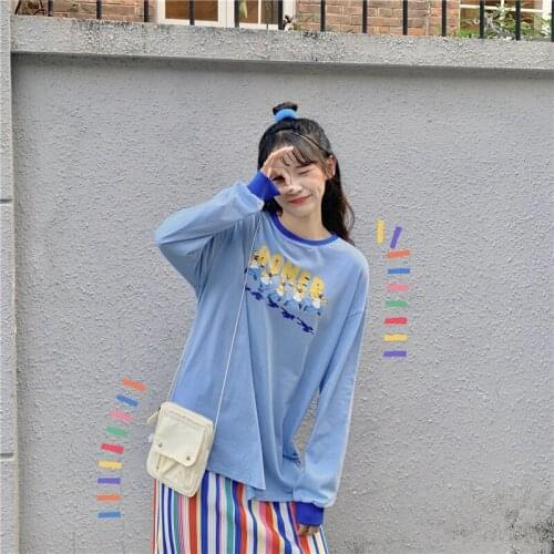 Женские футболки с длинным рукавом CBUCYI China At AliExpress