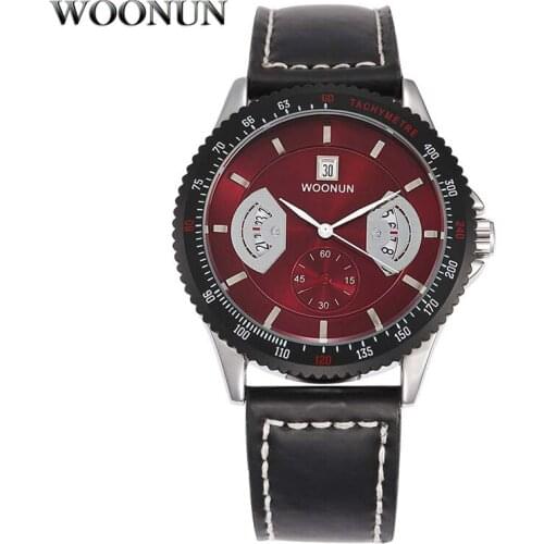 Mens Watches Luxury Brand Watches Men Sports Watches Leather Band Analog Quartz Wristwatches Men relogio masculino reloj hombre