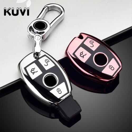 New Soft TPU Car Remote Key Case Full Cover Shell Fob For Mercedes Benz A B C R G Class GLK GLA w204 W251 W463 W176 AMG Keychain