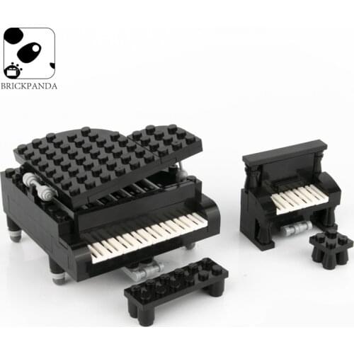City Art Classic Piano Friend Building Blocks Parts Hotel Model Mini Brick Pianist Family Aberdeen Educational Toys for Children