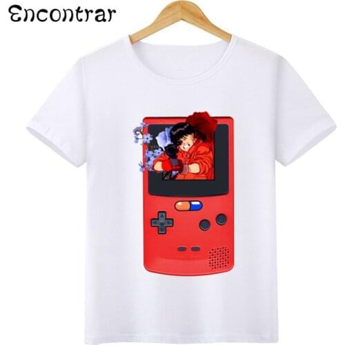 Childrens Japanese Anime Akira Design Boys/Girl T Shirt Kids Short Sleeve Tops Children T-Shirt,HKP3061