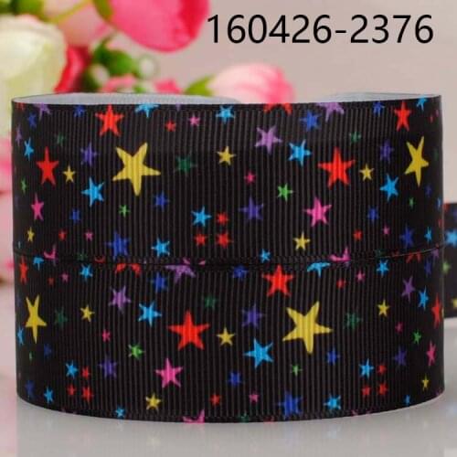 The Star Pattern Independence Day Grosgrain/Satin Ribbon5 Yards 22mm/25mm/38mm/50mm/75mm for Party Decoration DIY Materials