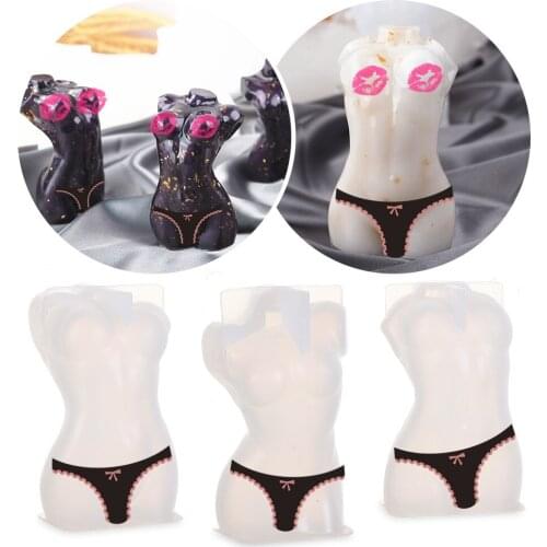 Art 3D Body Candle Mold Silicone Wax Mould Crystal Epoxy Resin Human Aromatherapy Plaster DIY Crafts Fragrance Soap Decorating