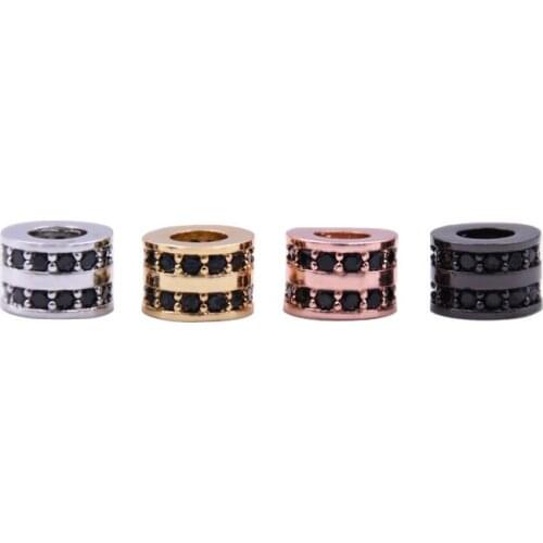 KANGKANG charm pave CZ 4 color cylinder Jewelry Accessories de bijoux Smykker 2018 popular Bracelet accessories