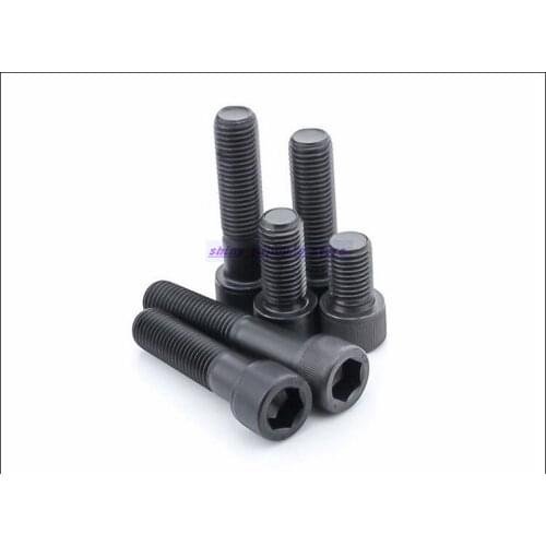 100pcs/Lot Metric Thread DIN912 M4 12.9 Carbon Steel Hex Socket Head Cap Screw Bolts Brand New