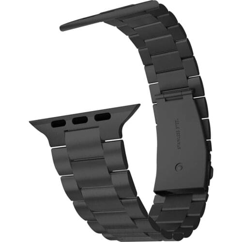 Slim Waist Design Watchband for Apple Watch Band 40mm 44mm 38mm 42mm Business Stainless Steel Wristband for iWatch 5 4 3 Strap