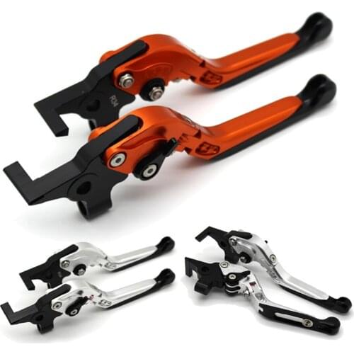 With logo Motorcycle Frame Ornamental Foldable Brake Handle Extendable Clutch Lever For YAMAHA R6S EUROPE VERSION