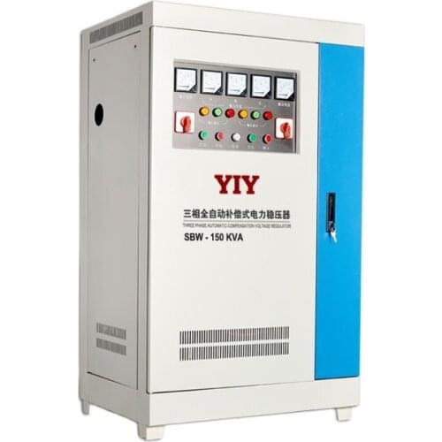 SBW-150KVA AC380V Automatic Voltage Regulator Stabilizer/Colorful Display/MCU Control/3 Phase 4 Wire/Servo Type Triphasic