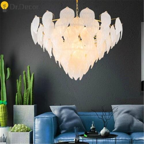 Nordic LED Glass Pendant Lights Lighting Modern Minimalism Home Decor Pendant Lamp Bedroom Hotel Loft Home Hanging Lamp Devices