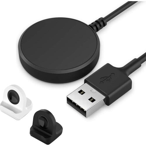 USB Charger Cable Cord Stand for Samsung Galaxy Watch Active Wireless Charging Dock for Galaxy Watch 3 41mm 45mm/Active 2 40mm