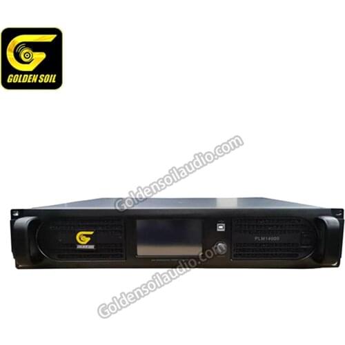 Goldensoil Audio PLM 14000 DSP Amplifier 2x7000 Watt 2 Ohm Audio Amplifier Pa Amplifier
