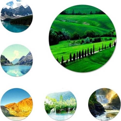 Magnificent Nature Scenery Badge Brooch Pin Accessories For Clothes Backpack Decoration gift