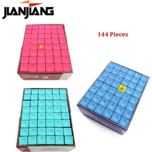 High Quality Chalks Professional Billiard Chalks 3 Colors Durable Billiards Accessories 144 Pieces Per Box for Public Use