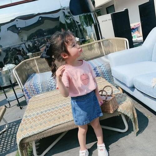 2-6 Y Toddler Girls Skirts-pants Fashion Korean Elastic Waist Jeans Skirt for Baby Girl Kids Denim Skirt 2020 Autumn New Arrival