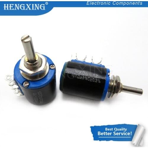 1PCS WXD3-12-1W 100 220 470 1K 2K2 3K3 4K7 10K 22K 33K 47K Ohm 100R 220R 470R 2.2K 3.3K 4.7K WXD3-12 1W Wirewound Potentiometer
