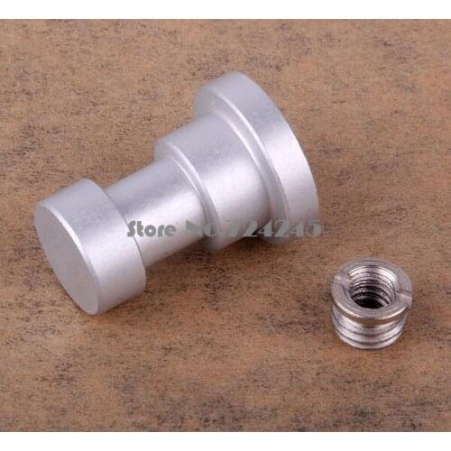 10Pcs Silver 1/4" and 3/8" Metal Tripod screw umbrella Adapter screw For Light Stand