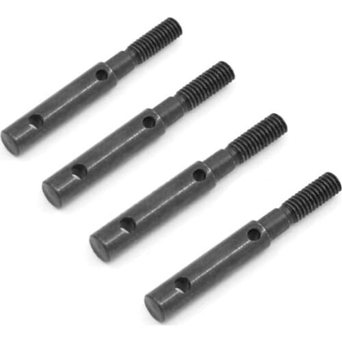 4 Pcs Hard Steel Front Rear Portal Stub Axle Drive Gear Shaft for Axial SCX10 III AXI03007 JEEP Capra 1.9 UTB AXI03004
