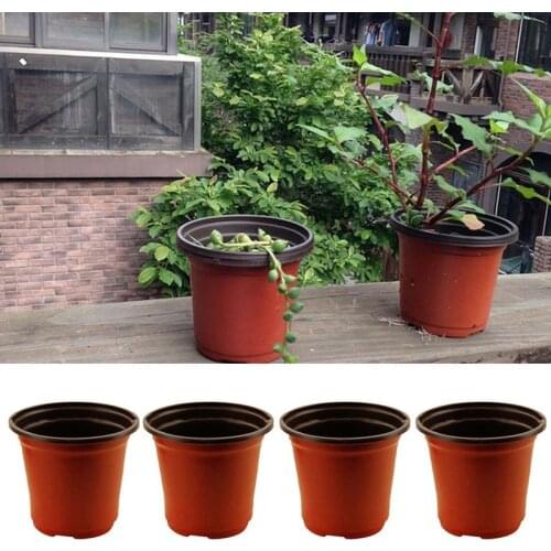 5 Pcs Soft Mini Plastic Grow Box Fall Resistant Tray Pots Flower Pot Nursery For Home Plant Garden Transplant L2V1