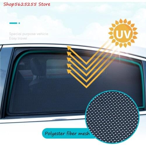 For Fiat 500 Accessoriies Car Sunshade Front Rear Window Sunscreen Anti-mosquito Netting Auto Decoration
