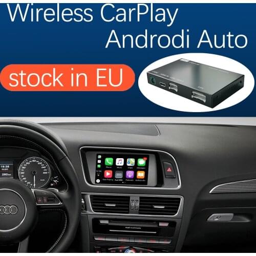 Wireless Apple CarPlay Android Auto for Audi A4 A5 Q5 2009-2017, with AirPlay Mirror Link Car Play Functions