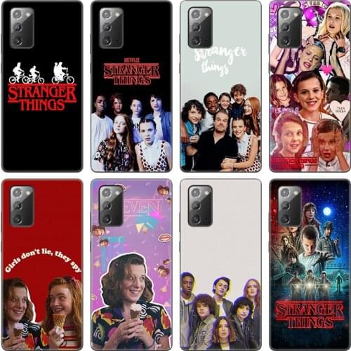 Stranger Things Phone Case For Samsung Galaxy S20 S21 FE S10 Lite Note 20 10 Lite S8 S9 S10E S10 Plus Ultra Black Soft Cover