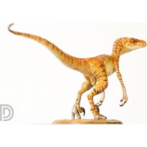 DINO DREAM 1:15 Scale Velociraptor Raptor Tiger Figure Dromaeosauridae Dinosaur Model Collector Animal Adult Toy Gift