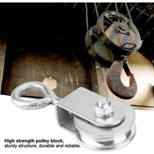 0.3 Tons Pulley Block Loading Single Swivel Pulley Roller Lifting Wheel for Wire Rope Pulley Block Wheel Loading